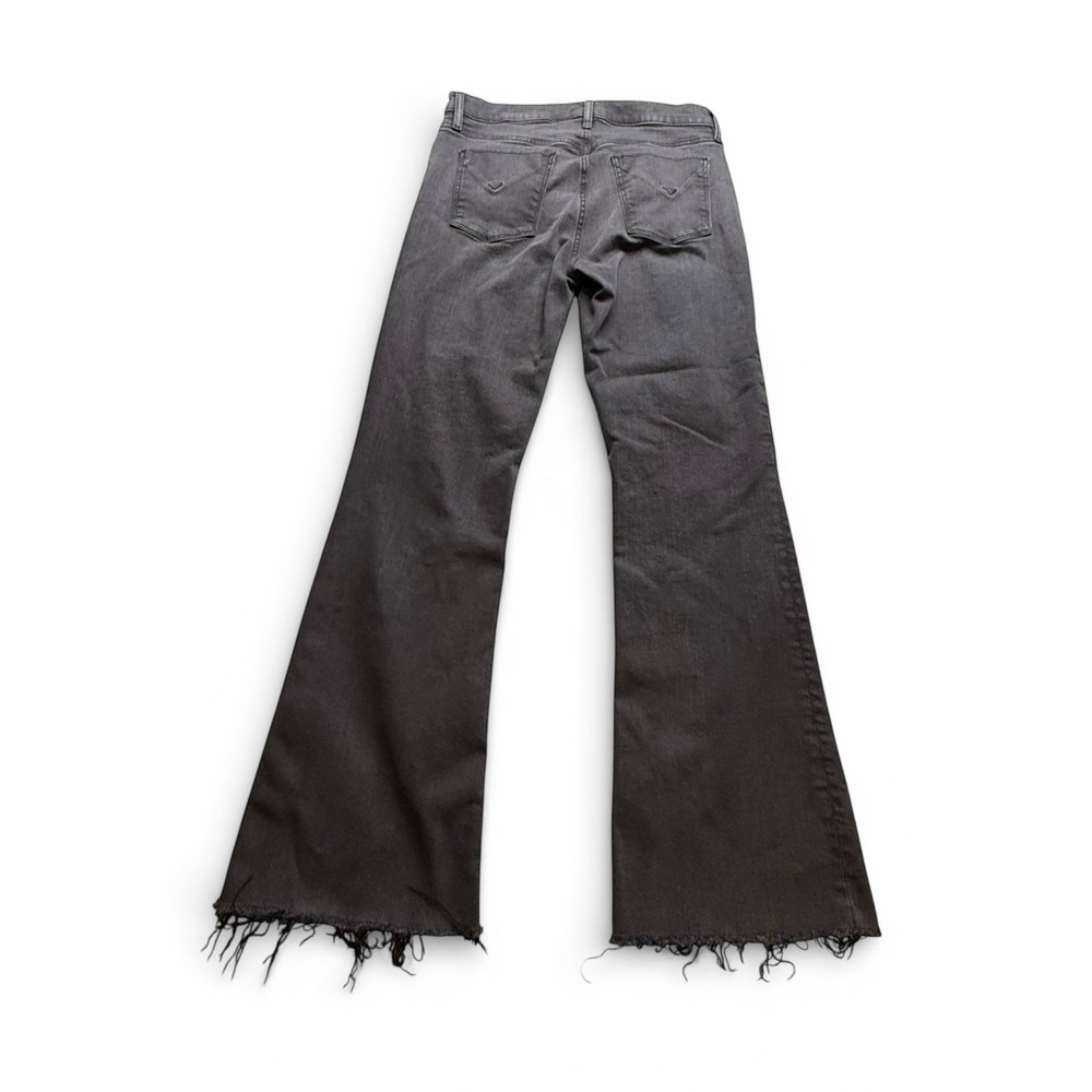 Hudson Gray‎ Raw Hem Crop Jeans Women's 34 Wide Leg Boho Casual Denim
